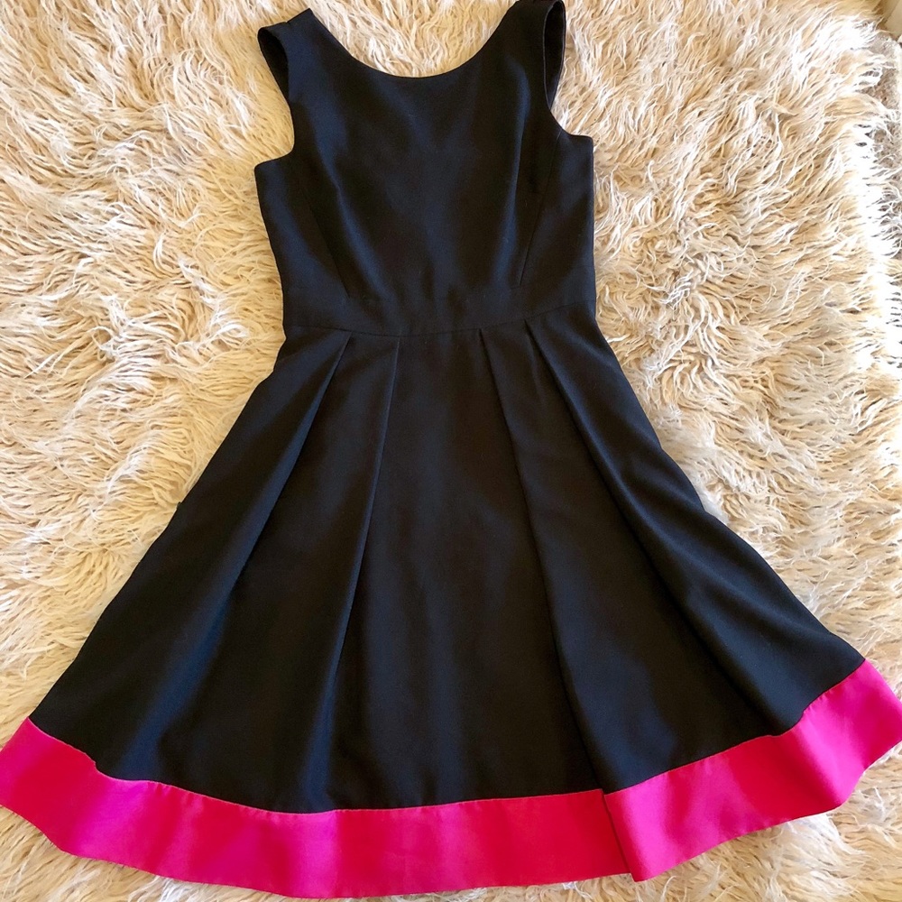 Kate Spade adorable black & pink dress with a bow!
